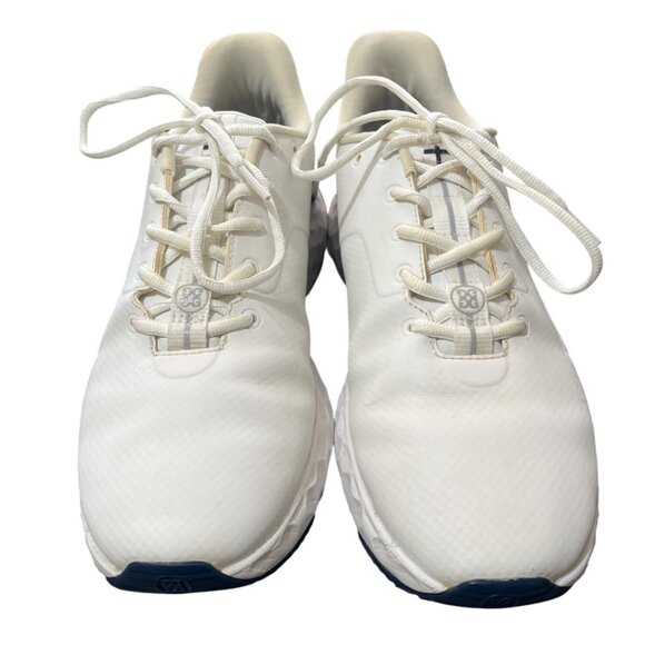 G/Fore MG4+ Mens Golf Shoes Spikeless White Blue G4MS22EF27 Size 10 - Picture 11 of 13